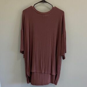 Women's Short Sleeve Brown Top